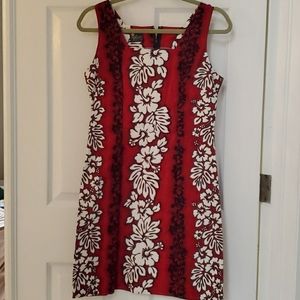 Royal Creations Red Hawaiian Vacation Dress Sz M